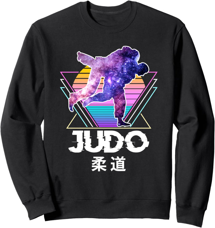 Judo, japanische Kampfkunst, Retro Vintage Vaporwave Sport Sweatshirt