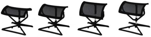 AMSTYLE Fussauflage LEGpro OTTOMANN Design Beinauflage Stoffbezug / Mesh für Büro Fussablage höhenve