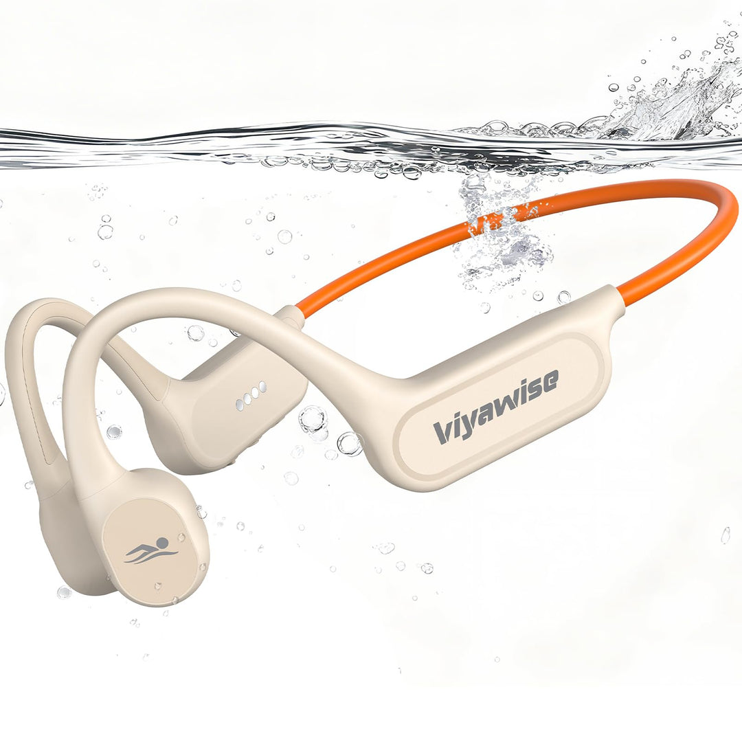 Belife B11 Bone Conduction Headphones, IP68 Waterproof Earbuds for Swimming, 32GB & Bluetooth 6.0 Wi