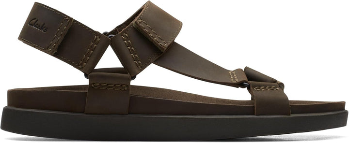 Clarks Herren Sunder RangeSandal 42 EU Black Sde, 42 EU Black Sde