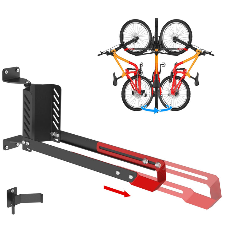 IMAYCC 160° Schwenkbare Fahrrad-Wandhalterung bis 50 kg, Fahrradhalterung Wand ohne Schweres Heben H
