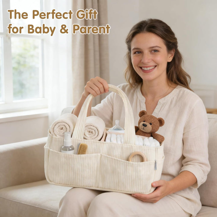 Wickelkorb Organizer, Baby-Aufbewahrungskorb für Wickeltisch, Wickelorganizer, Baby-Diaper-Caddy-Org