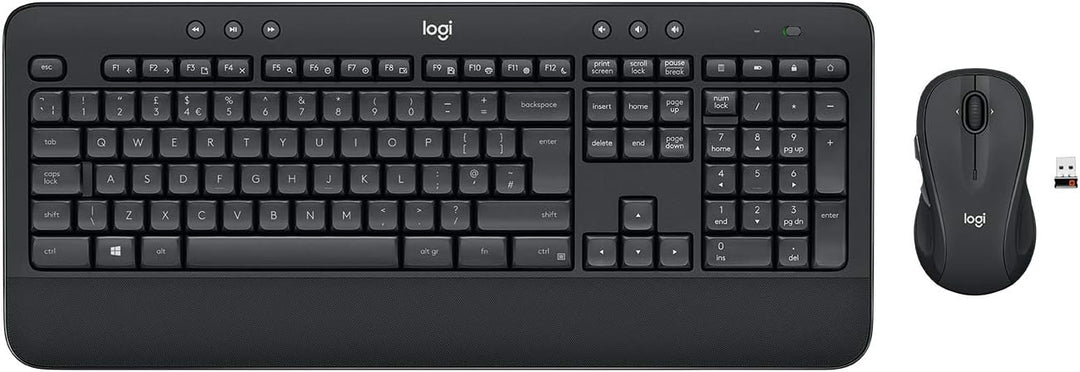 Logitech MK545 Advanced Wireless Keyboard and Mouse Combo Niederländisches QWERTY-Layout - Schwarz