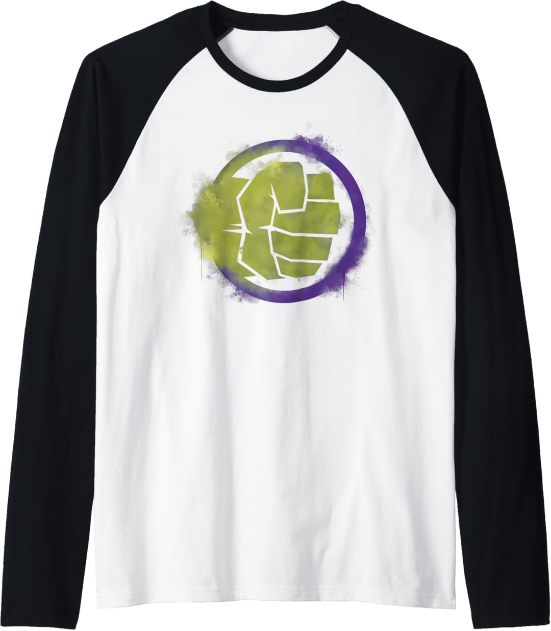 Marvel Avengers Hulk Spray Paint Logo Raglan
