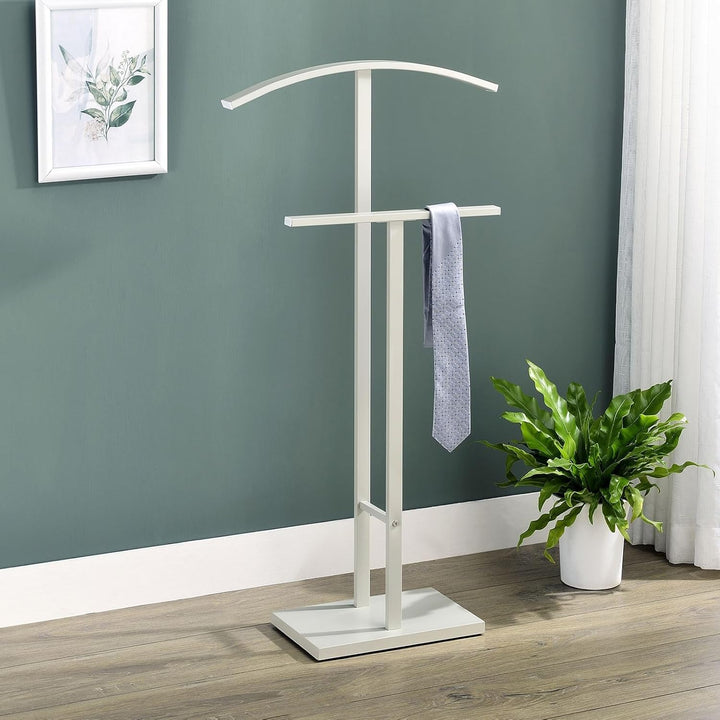 IDIMEX Herrendiener Scott aus Metall, beige lackiert - eleganter Stummer Diener mit Hosenbügel, schö