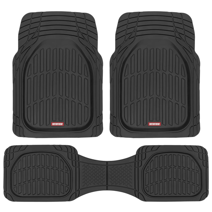 Motor Trend - MT-923-BK 923-BK Schwarze FlexTough Kontur-Auskleidungen- Deep Dish strapazierfähige G