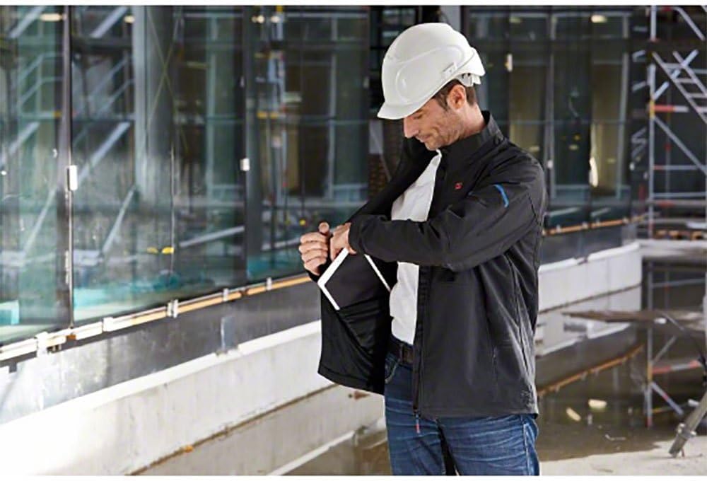 Bosch Professional Beheizbare Jacke GHJ 12+18V XA S mit Akku+Ladegerät, S mit Akku+Ladegerät