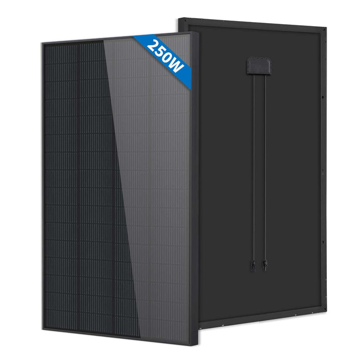 Monokristallines N-Typ 250W Solarpanel 12V in Schwarz – Effizientes Solarmodul für Wohnmobil, Boot,