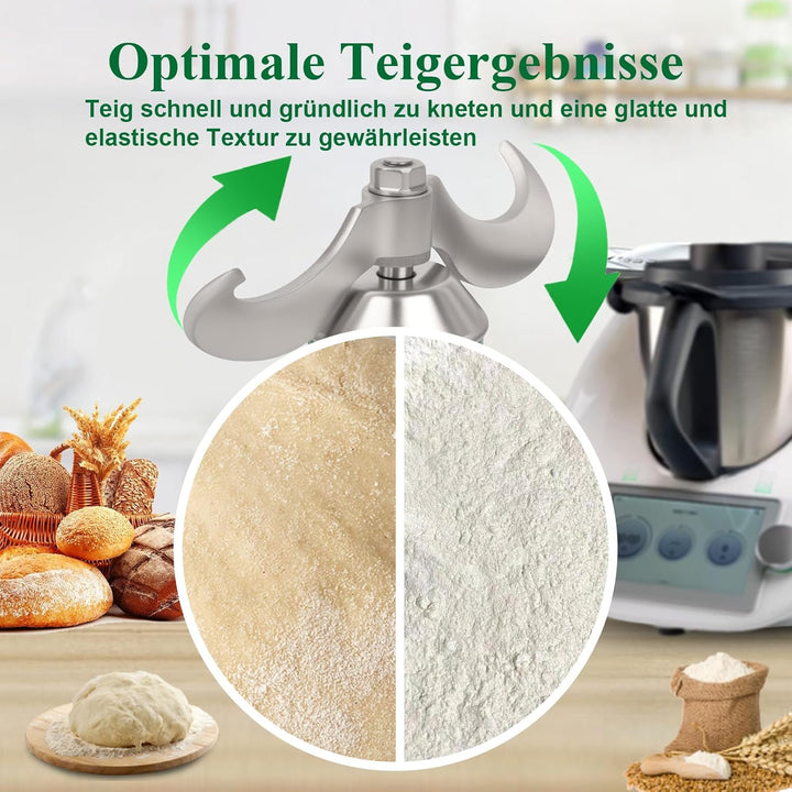 Teigmesser für Vorwerk Thermomix TM5,TM6,TM7, Ersatzteile für Thermomix Messer, Mixmesser Ersatz Zub