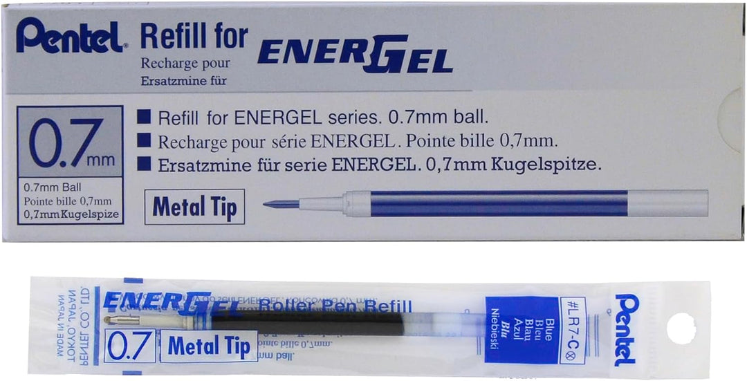 Liquid Gel-Nachfüllmine Metallspitze, Blau, 0,35 mm Strichstärke, 0,7 mm Kugelspitze Blau 1 stück (1