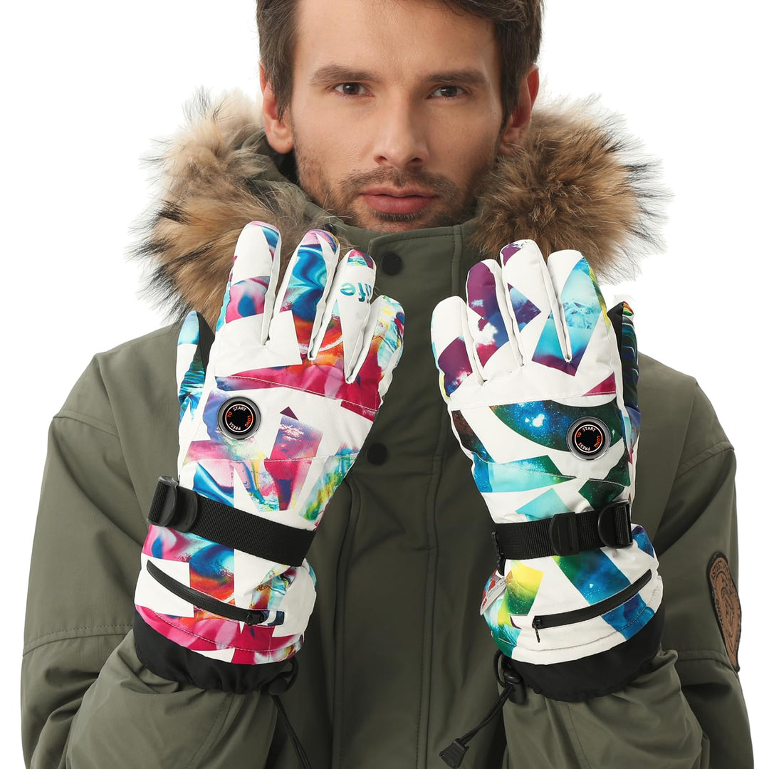 AROMA SEASON Beheizbare Handschuhe mit Akku für Männer und Frauen | Ideal für Skifahren und Snowboar