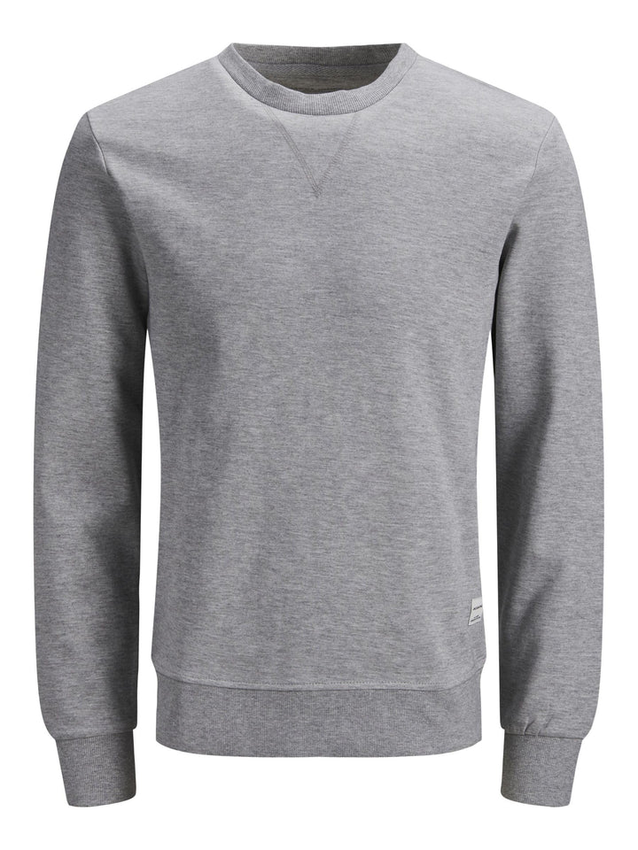 JACK & JONES Herren Jjebasic Sweat Crew Neck Noos Sweatshirt XS Light Grey Melange/Fit:reg, XS Light