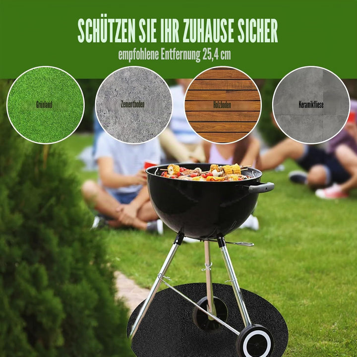 Feuerschale Matte Feuerstelle Matte, 24 Zoll Unter Grill Feuerfeste Unterlage, Hitzebeständige Schut