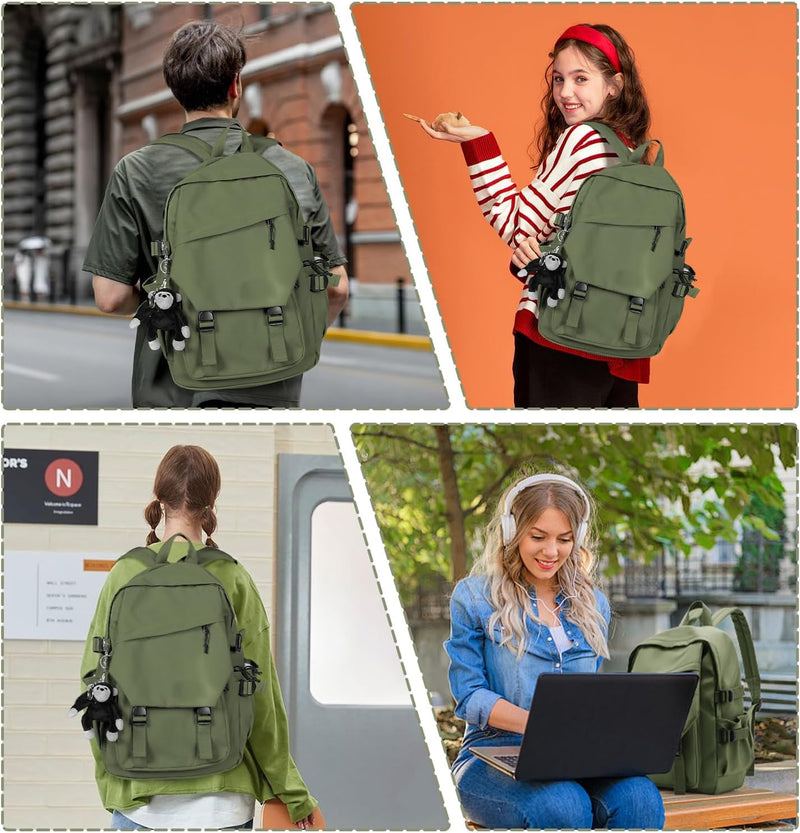 Leichte Schultasche Casual Daypack College Laptop -Rucksack für Männer Frauen Wasserfestes Reise Ruc