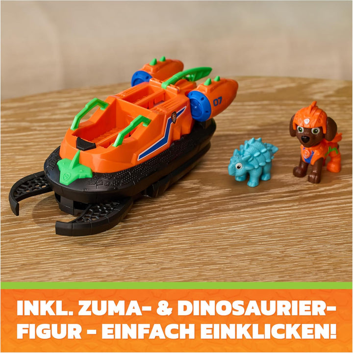 PAW PATROL: Der Dino Film, Zumas Dino-Rettungs-Hovercraft, Luftkissenbot mit Zuma-Figur und Dino-Fre