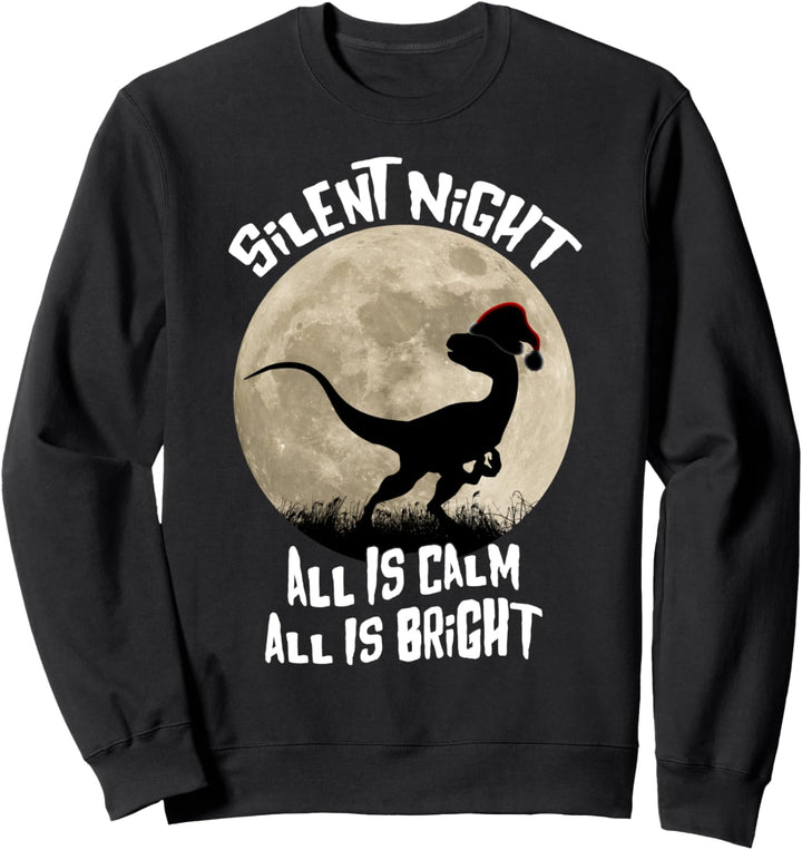Velociraptor Santa Hat Dinosaur Ugly Christmas Sweater Sweatshirt