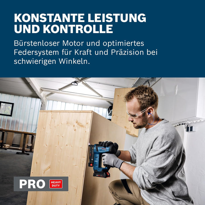Bosch Professional 18V System Akku-Holznagler GNH 18V-35 (minimaler Rückstoss, bürstenloser Motor, i