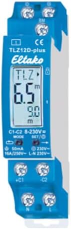 Eltako TLZ12D-plus Digital Einstellbarer Treppenlicht-Zeitschalter, grau, 10x2x5 cm