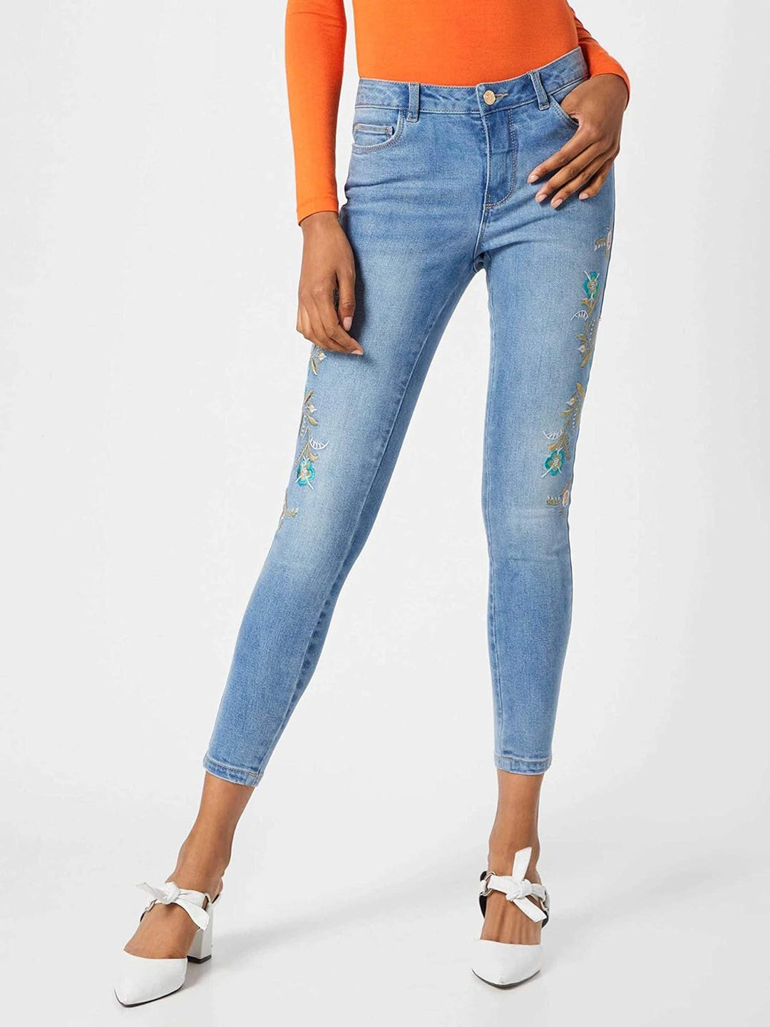 ONLY Damen Jeans Carmen Blue Denim 27""32