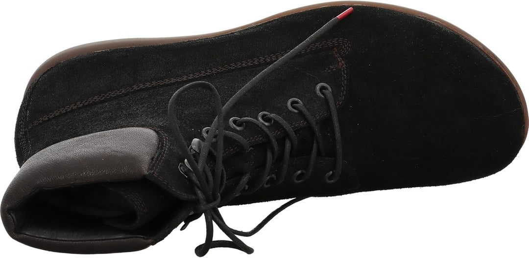 THINK! Herren Kong Leder Gefütterte Nachhaltige Stiefelette 45 EU 0000 Schwarz Kombi, 45 EU 0000 Sch