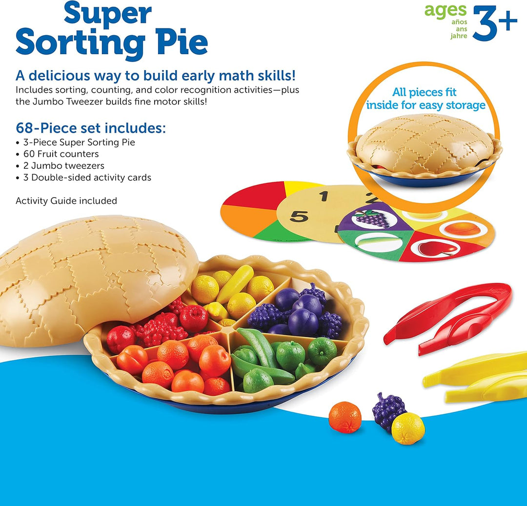 Learning Resources Super Sortierkuchen, ab 3 Jahren, Farben und Zählen, frühe Rechenfertigkeiten und
