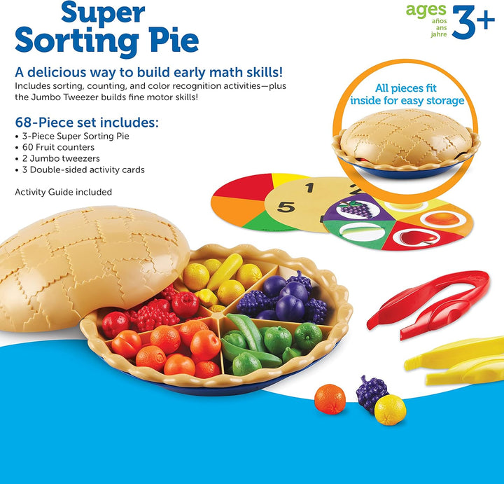 Learning Resources Super Sortierkuchen, ab 3 Jahren, Farben und Zählen, frühe Rechenfertigkeiten und