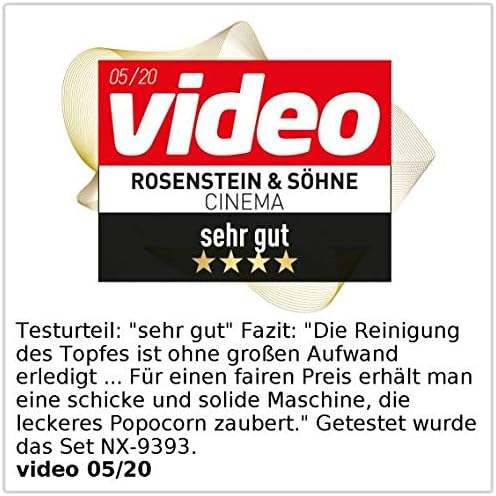 Rosenstein & Söhne Zubehör zu Popcorn-Automat: Rollwagen im Retro-Design für Popcorn-Maschine"Cinema