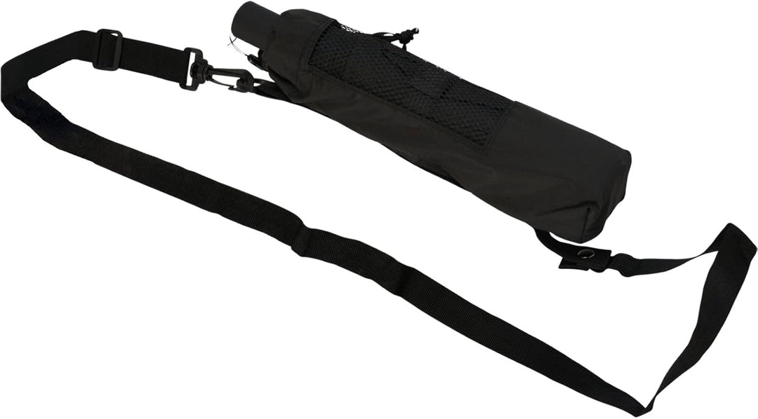 iX-brella Trekking XL Taschenschirm 115 cm gross mit Umhängetasche black, black
