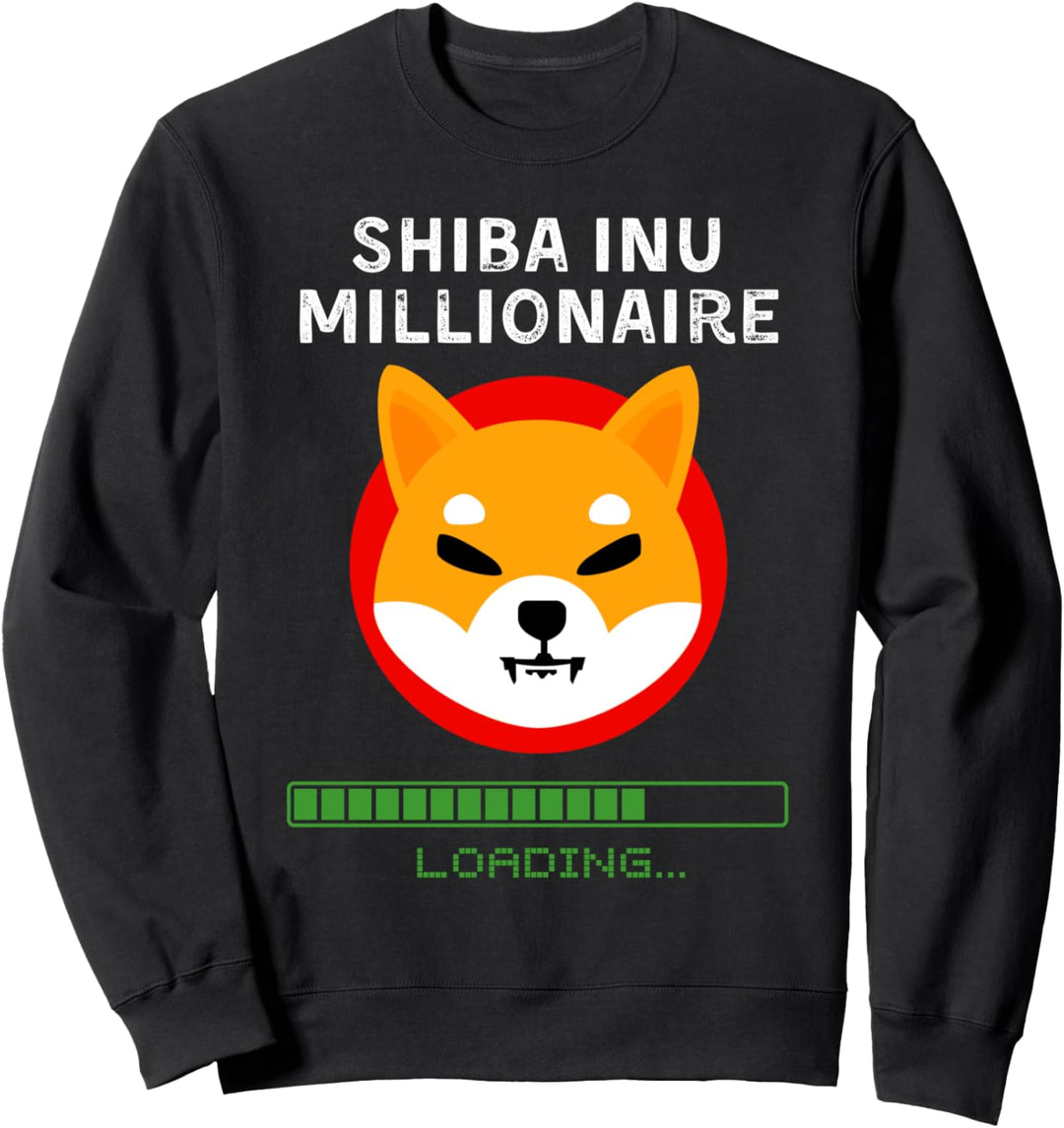 Shiba $SHIB Token Shiba Inu Millionaire Loading Crypto Sweatshirt