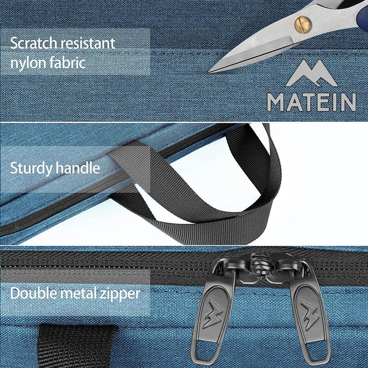 MATEIN Laptop Tasche 15,6 Zoll, Laptop-Hülle 15 mit Griff,Schlanke und Leichte Laptoptasche für Reis