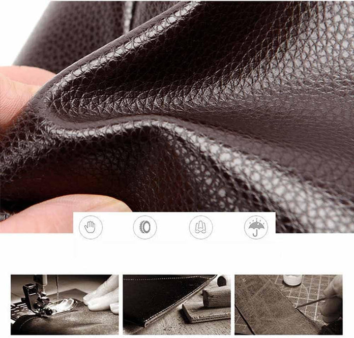 Ledertasche Herren, Männer Umhängetasche Schultertasche, Herren Tasche Leder für Tablet, Unitasche B