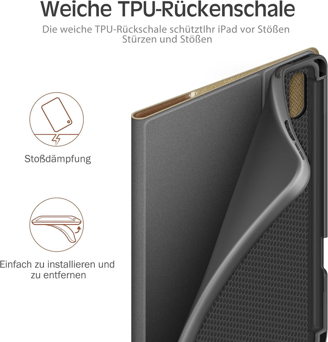 KingBlanc Hülle für iPad mini 7 (A17 Pro), iPad mini 7./6. Generation (2024/2021 8,3 Zoll) mit Penci