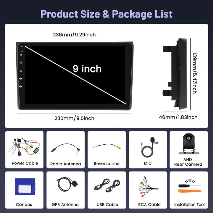 5G WiFi 4+64G Android Autoradio für Audi A4 S4 RS4 8E B6 B7 (2002-2007) / Seat Exeo (2008-2012) Wire