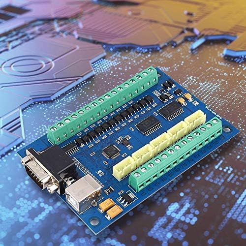 Dpofirs MACH3 100-kHz-Motion-Controller-Karte, USB-CNC-5-Achsen-Steuerkarte Gravur-Breakout-Board fü