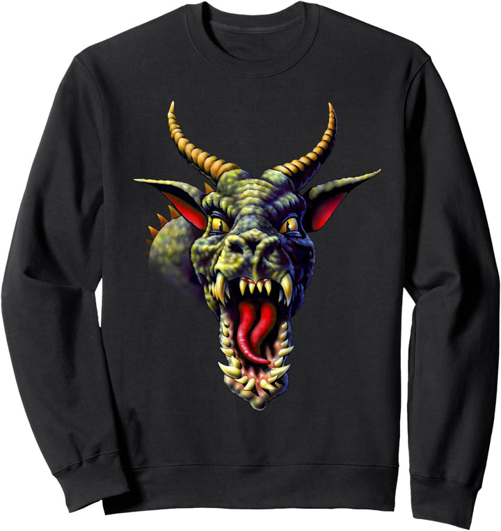 Krampus-Drache gehörnter Tierdämon Monster Halloween-Hörner Sweatshirt
