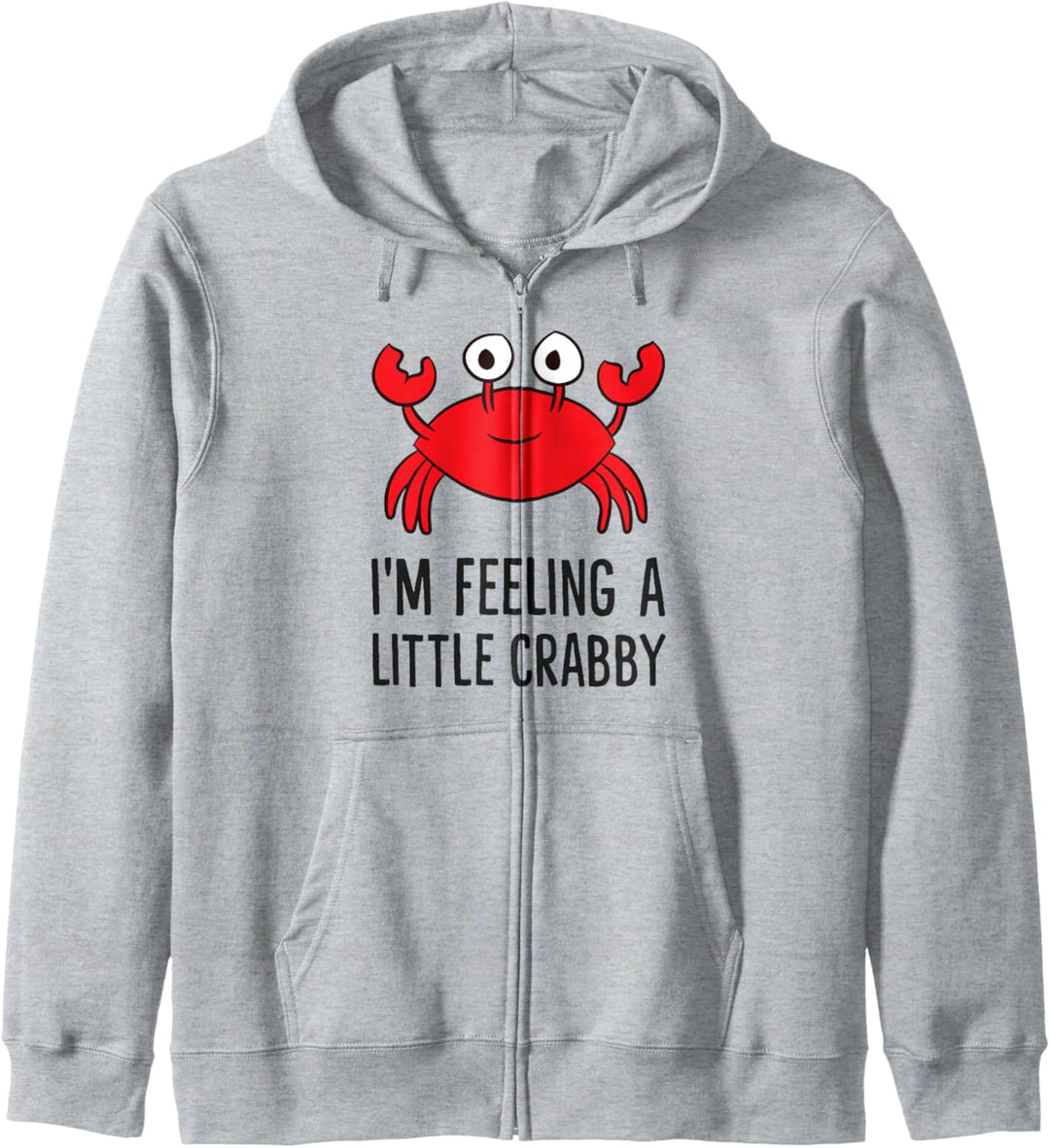 Lustiger Cartoon-Krabben-Hummer, mit Aufschrift "I'm Feeling A Little Crby", für Kinder Kapuzenjacke