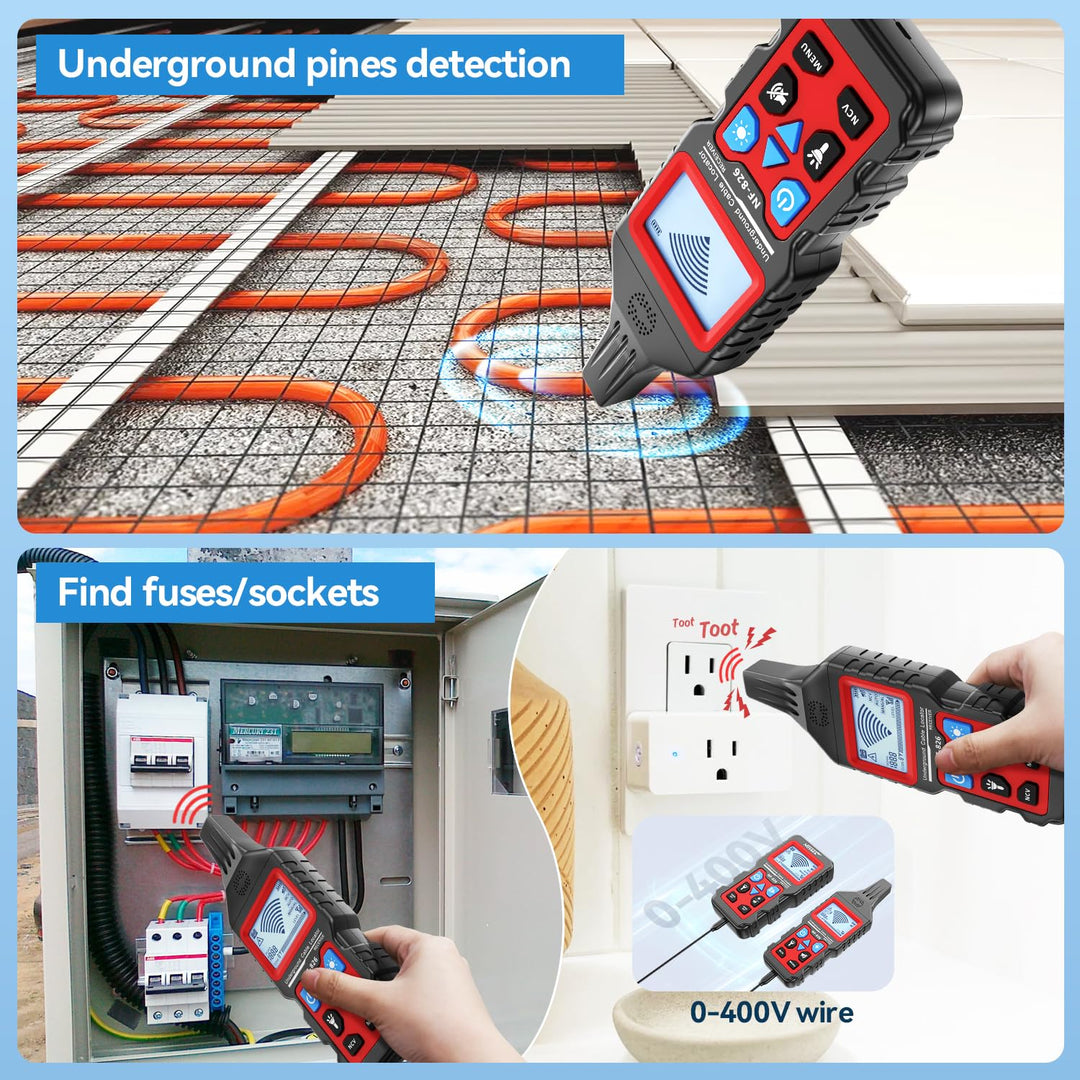 NOYAFA NF-826 Untergrundkabel Tester Locator Draht Tracker Detektor, Wand und unterirdische Rohrleit
