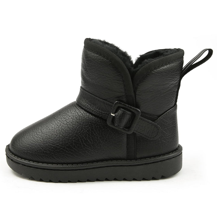 Apawwa Winterstiefel MäDchen Warm GefüTtert Boots MäDchen SchlüPfen Winterschuhe Kinder Komfortabel