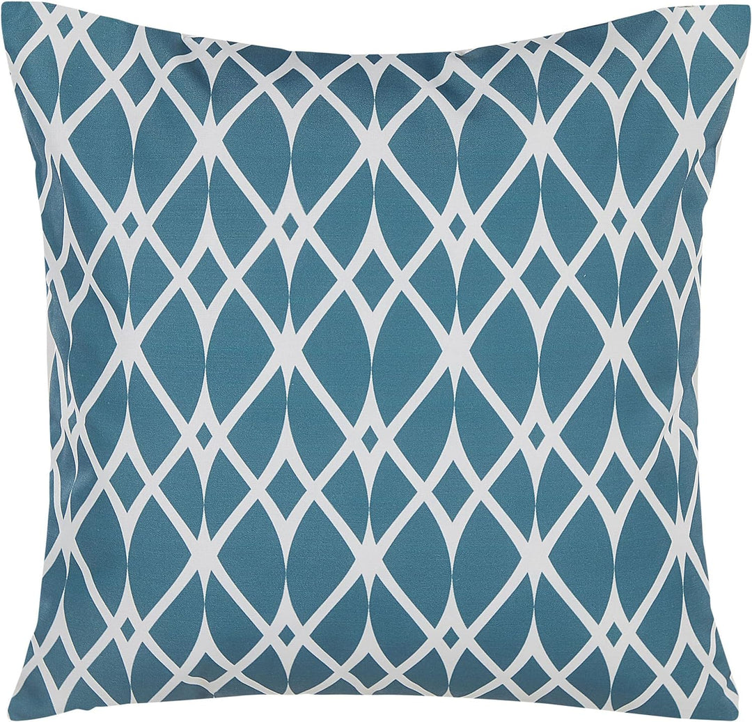 Gartenkissen im 2er Set mit ethnischem Motiv 45 x 45 cm blau Anagni
