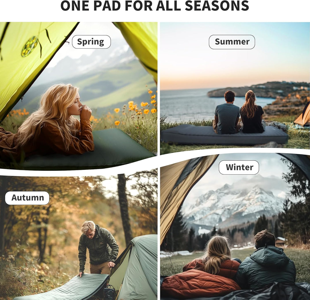 Origem Isomatte Selbstaufblasend aus Schaumstoff mit Elektrischer Pumpe, 10CM Dicker luftmatratze Ca