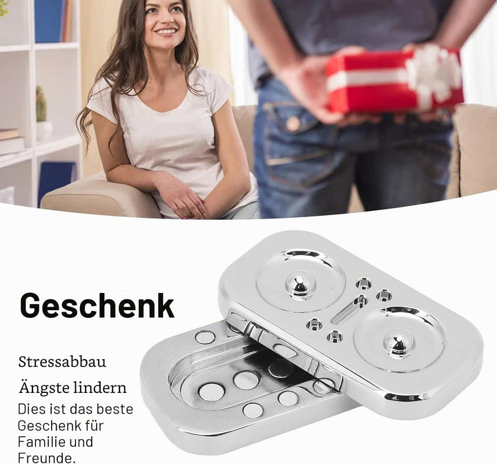 Fockety Magnetische Fidget Slider, Metall Poker Push Card Fidget Slider, EDC Erwachsene Fidget Spiel