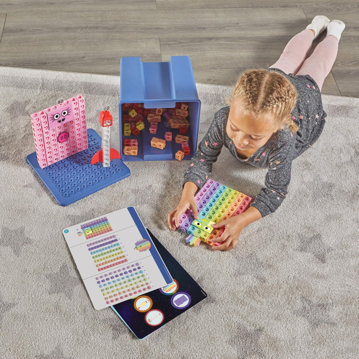 Learning Resources MathLink Cubes Numberblocks „Heroes with Zeroes“ Aktivitätsset, 616 Teile, ab 3 J