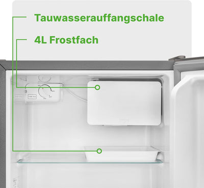 Bomann Mini-Kühlschrank mit Gefrierfach/ Kühlbox KB 7245; Nutzinhalt 45 Liter (4 Liter Frost); für K