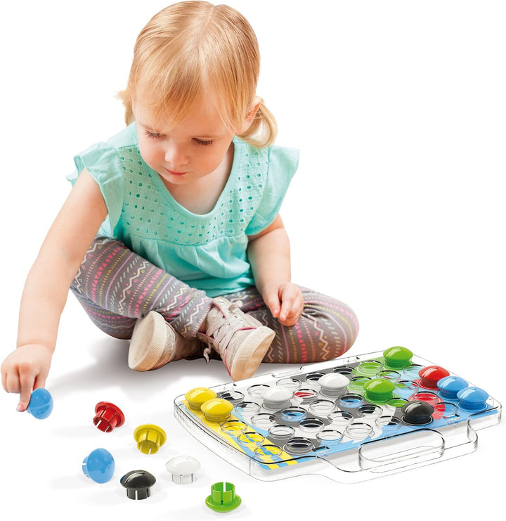 Quercetti - Pixel Junior Basic - Steckspiel, Farbspiel