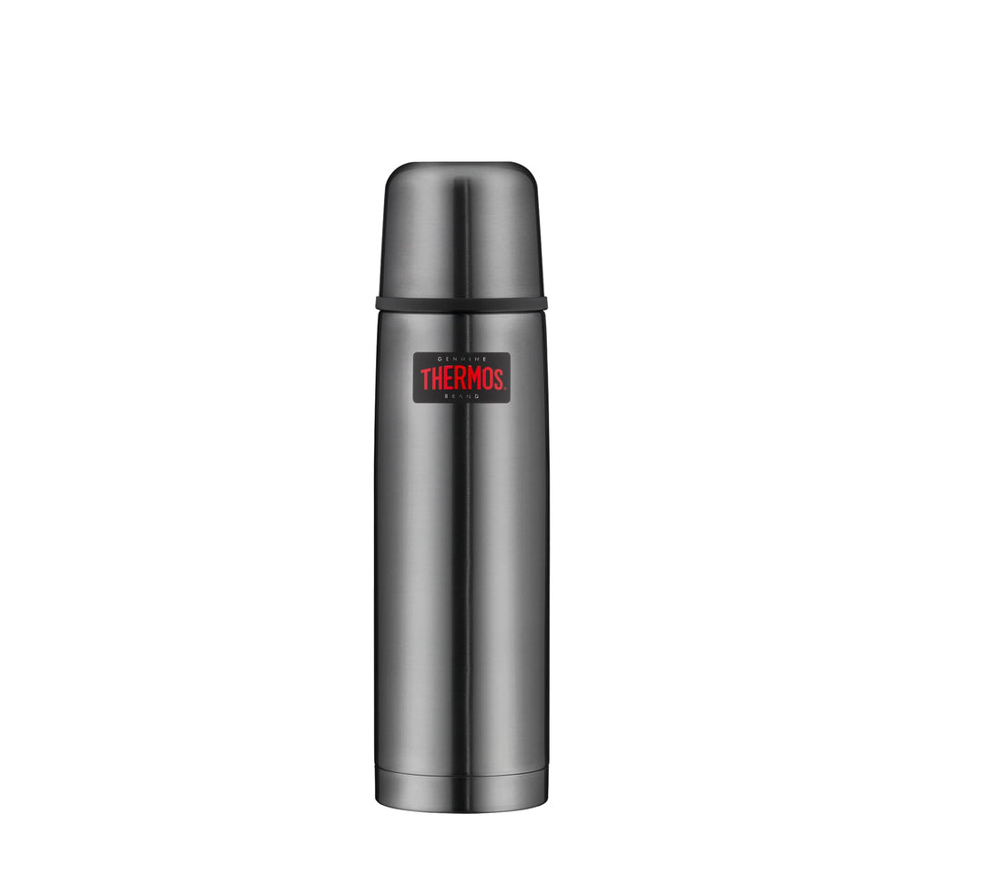 THERMOS LIGHT & COMPACT BEVERAGE BOTTLE 0,75l, stone grey, Thermosflasche Edelstahl, Isolierflasche