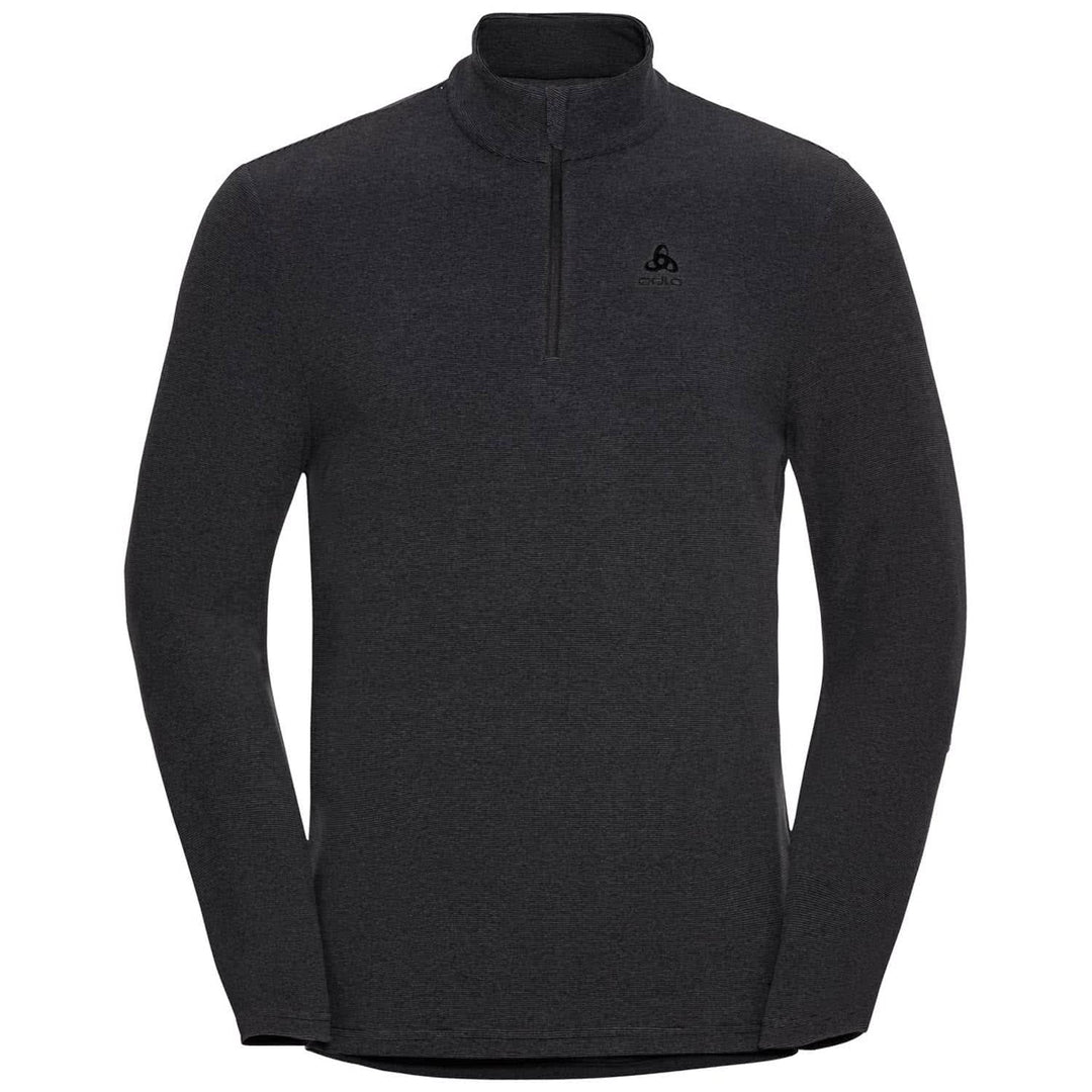 Odlo Herren Midlayer 1/2 Zip Roy Pullover M Shale Grey - Black