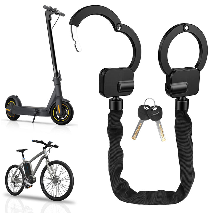 GuKKK E Scooter Schloss, 72cm Handschellenschloss mit Schlüssel, Schloss für E Scooter, Fahrradschlo