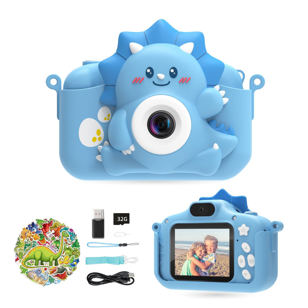 Kinderkamera, HiMont Digitalkamera Kinder mit 32GB SD-Karte & 2.0”-Bildschirm, 1080P Kinder Kamera &