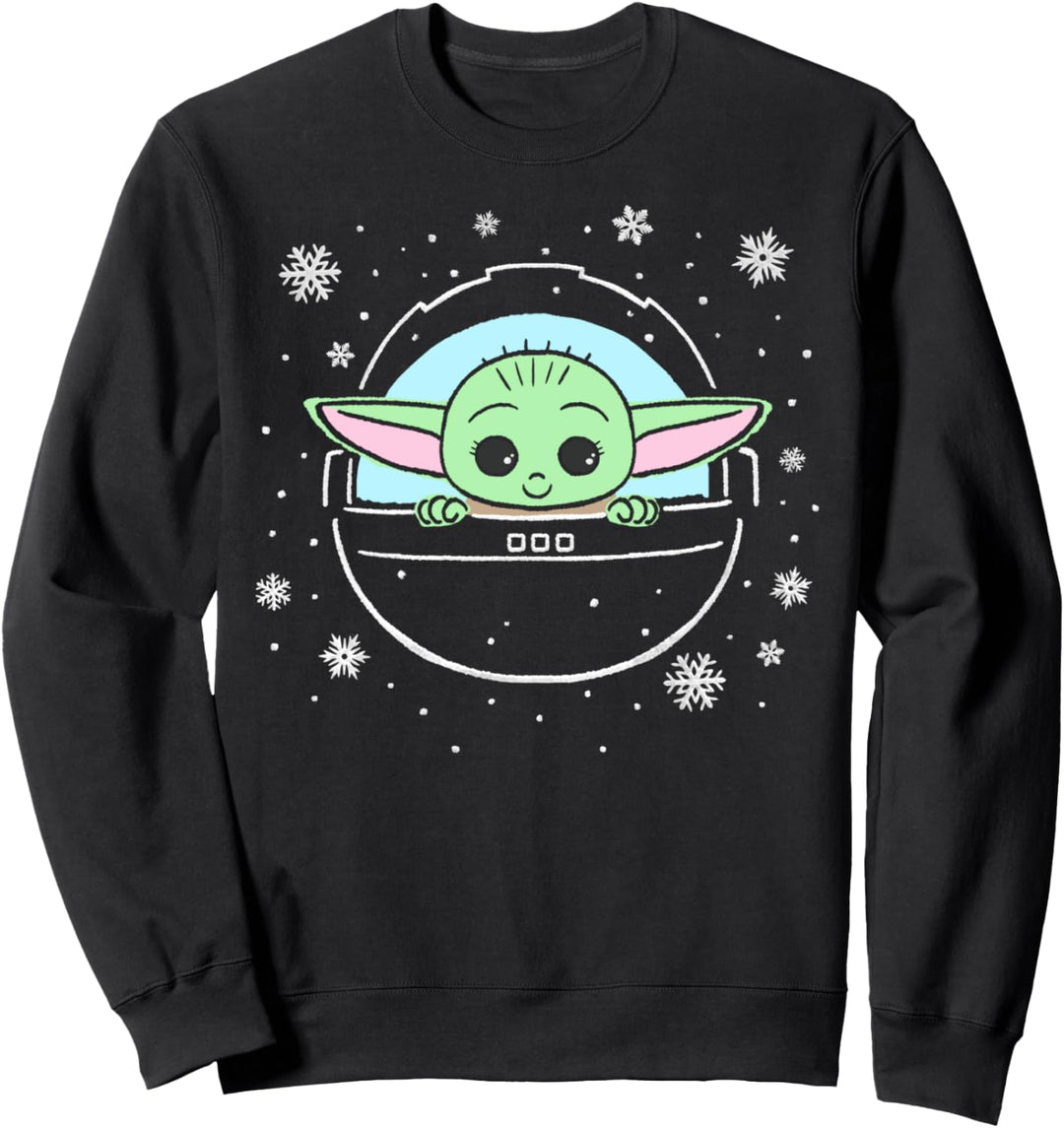 Star Wars: The Mandalorian Christmas The Child Snowflakes Sweatshirt