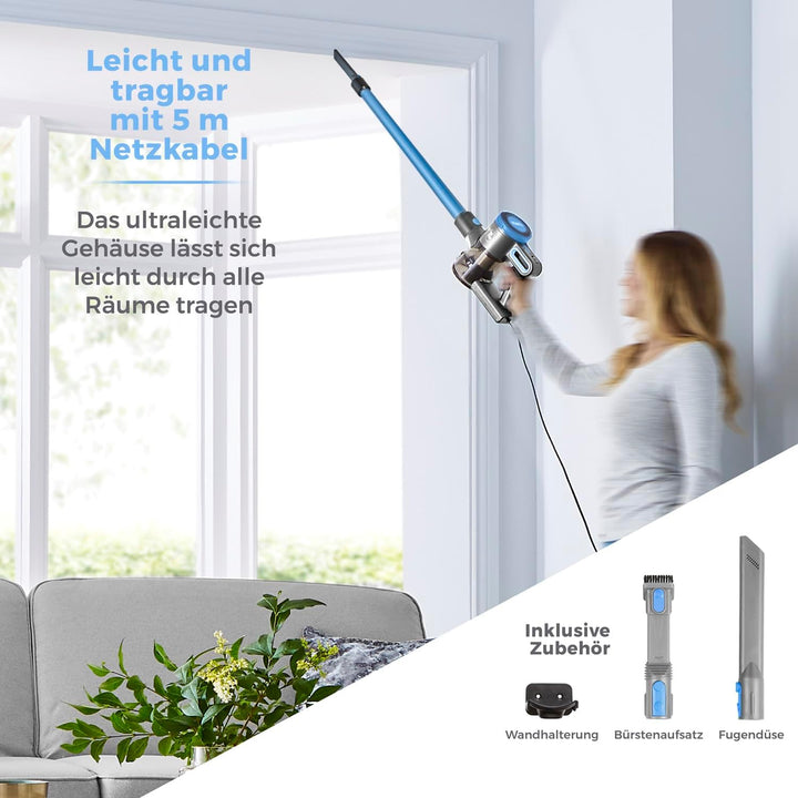 Tower T513006 VL20 3-in-1 Leistungsstarker Staubsauger mit Kabel, Integrierter HEPA-Filter, 1 L Kapa